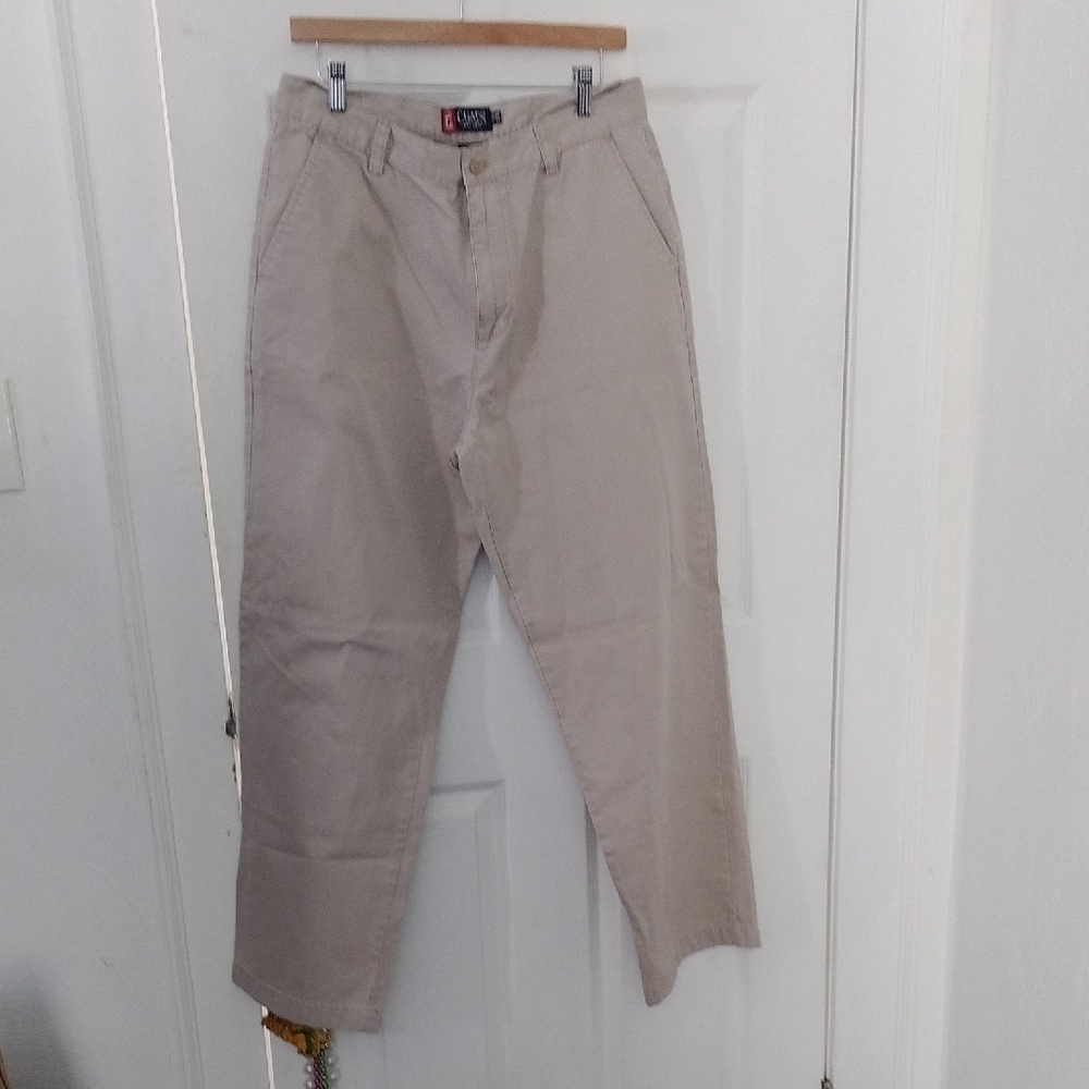 Chaps Khaki Cotton Trousers